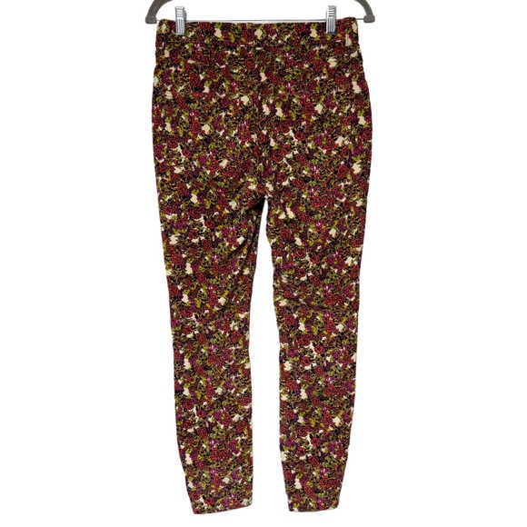 {Free People} "Sun Chaser Cord Printed Skinny Jeans" Stretch Corduroy Pants - Picture 3 of 7